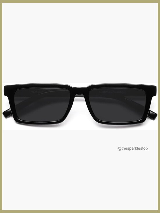 Retro Rectangular Polarized Sunglasses for Women Men Trendy Small Chic 80s 90s main image 6